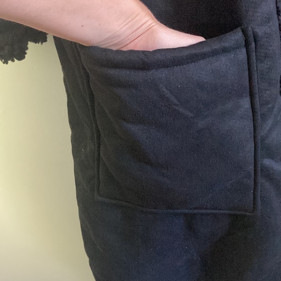 Black Faux Sherpa Jacket/Coat - Picture 5 of 9